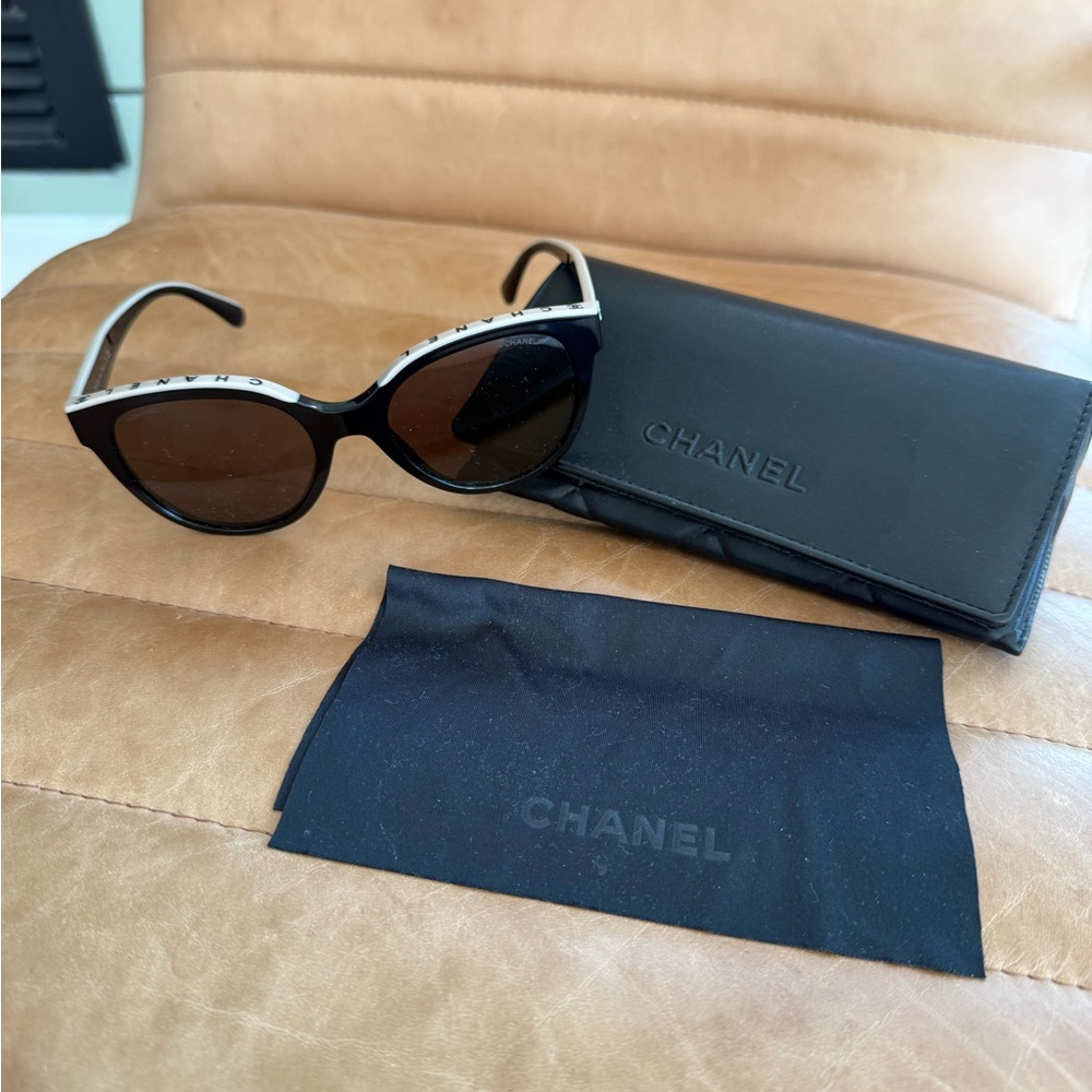 Chanel Black Butterfly Sunglasses